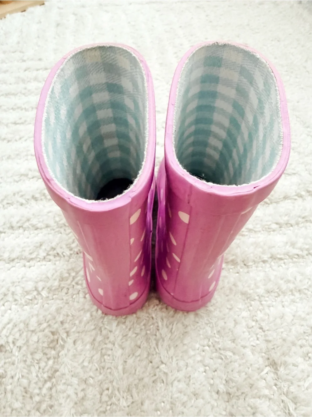 Toddler Girl’s SweetHoney Lavender Purple Polka Dot Rain Boots - Size 9